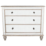 Rectangle Mirrored Three Drawer Console Storage Chest