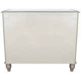 Rectangle Mirrored Three Drawer Console Storage Chest