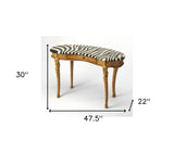 Exotic Zebra Curved Multifunctional Laptop Desk