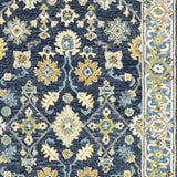 4'X6' Navy And Blue Bohemian Area Rug