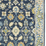 4'X6' Navy And Blue Bohemian Area Rug