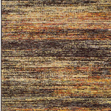 10'X14' Gold And Slate Abstract Area Rug