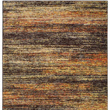 10'X14' Gold And Slate Abstract Area Rug