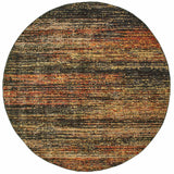 10'X14' Gold And Slate Abstract Area Rug