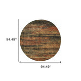 10'X14' Gold And Slate Abstract Area Rug