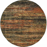 10'X14' Gold And Slate Abstract Area Rug