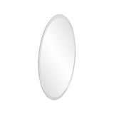 12" X 12" Minimalist Round Mirror With Beveled Edge