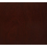 Sleek Dark Cherry Wood Wall Hanging Mirror