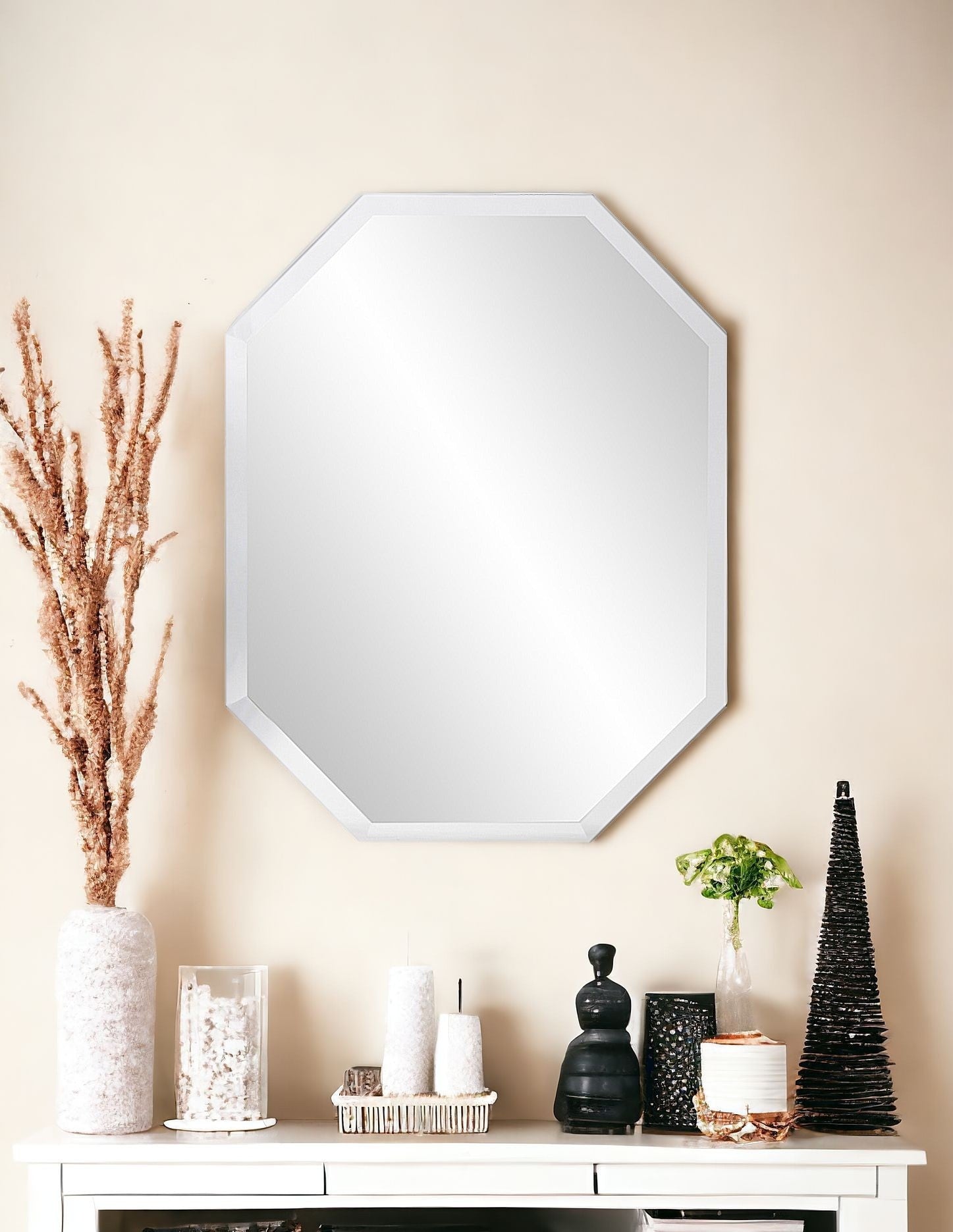 28" Mirror Framed Accent Mirror
