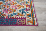 2’ X 3’ Ivory And Magenta Tribal Pattern Scatter Rug