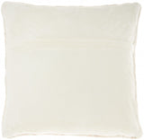 Cream Marble Patterned Throw Pillow