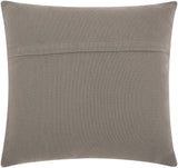 Curly Loops Light Gray Wool Cotton Blend Throw Pillow