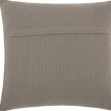 Curly Loops Light Gray Wool Cotton Blend Throw Pillow