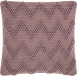 Boho Pale Purple Textural Chevron Throw Pillow