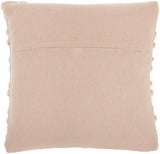 Rose Pink Pom-Pom Detailed Throw Pillow