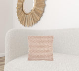 Rose Pink Pom-Pom Detailed Throw Pillow