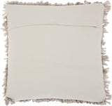 Loose Luscious Shag Taupe Throw Pillow