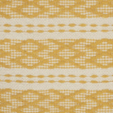 Mustard And Ivory Textured Throw Pillow