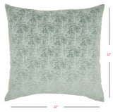 14" x 25" Pale Green Distressed Gradient Throw Pillow