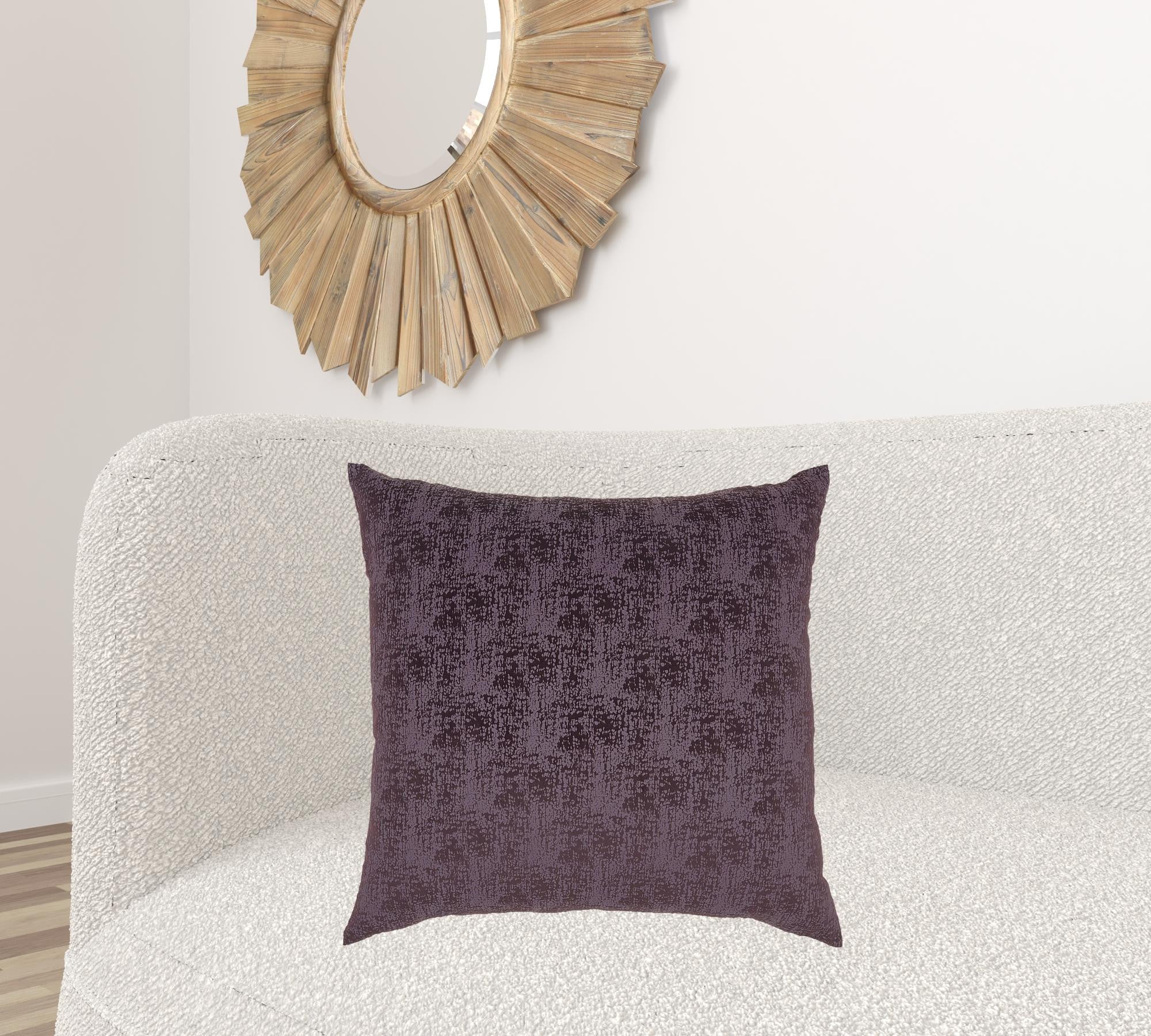 Plum Distressed Gradient Throw Pillow