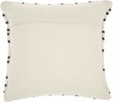 Black Dotted Throw Pillow