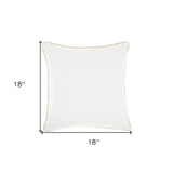 Cream Sequined Ombre Throw Pillow