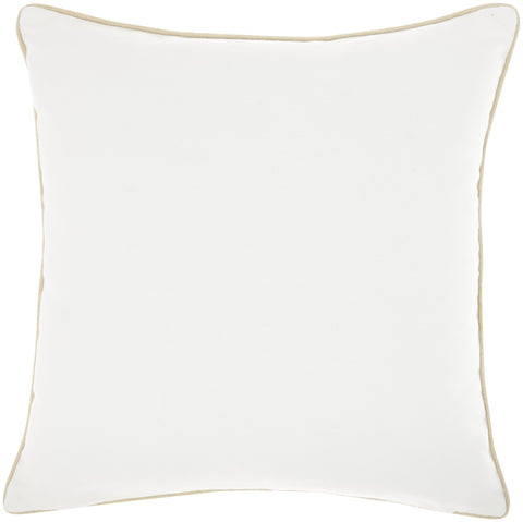 Cream Sequined Ombre Throw Pillow