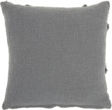 Boho Chic Gray Textured Lines Throw Pillow