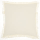 18" Solid Ivory Contemporary Throw Pillow