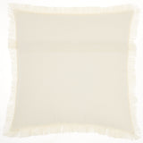 18" Solid Ivory Contemporary Throw Pillow