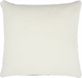 Navy Velvet Modern Throw Pillow