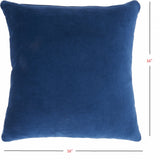 Navy Velvet Modern Throw Pillow