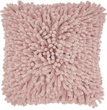 20" Pale Pink Soft Nubby Shag Throw Pillow