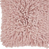 20" Pale Pink Soft Nubby Shag Throw Pillow