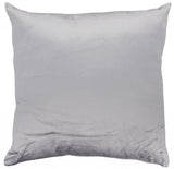 Light Gray Silver Patterned Throw Pillow