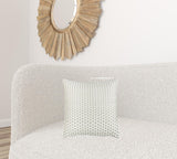 White And Silver Polka Dot Throw Pillow