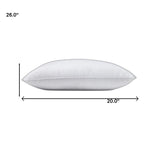 Set Of 2 Lux Sateen Down Alternative Standard Size Firm Pillows