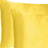 Lemon Dreamy Set Of 2 Silky Satin Standard Pillowcases