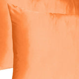 Orange Dreamy Set Of 2 Silky Satin Standard Pillowcases