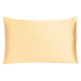 Pale Peach Dreamy Set Of 2 Silky Satin Standard Pillowcases