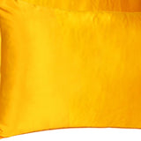 Goldenrod Dreamy Set Of 2 Silky Satin Standard Pillowcases