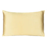 Gold Dreamy Set Of 2 Silky Satin Queen Pillowcases