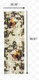 5’ X 7’ Abstract Weathered Beige And Gray Indoor Area Rug