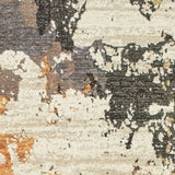 5’ X 7’ Abstract Weathered Beige And Gray Indoor Area Rug