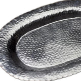 Traditional Scallop Oval Hammered Tray