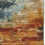 8’X11’ Blue And Red Distressed Area Rug