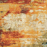 8’X11’ Blue And Red Distressed Area Rug