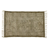 4’ X 6’ Putty Distressed Medallion Area Rug