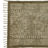 4’ X 6’ Putty Distressed Medallion Area Rug