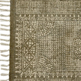4’ X 6’ Putty Distressed Medallion Area Rug